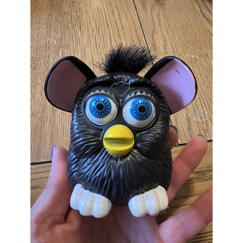 Vintage 1998 McDonalds Happy Meal Toy Black Plastic‎ Furby